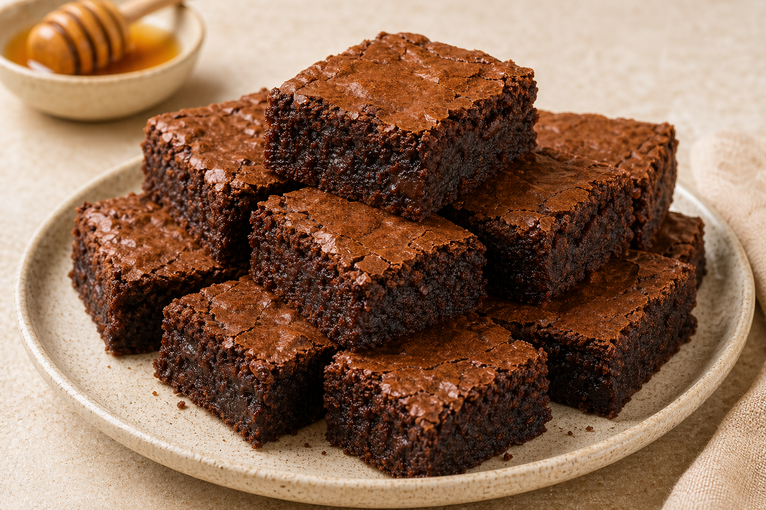 Brownies Sweetened with Honey recipe photo