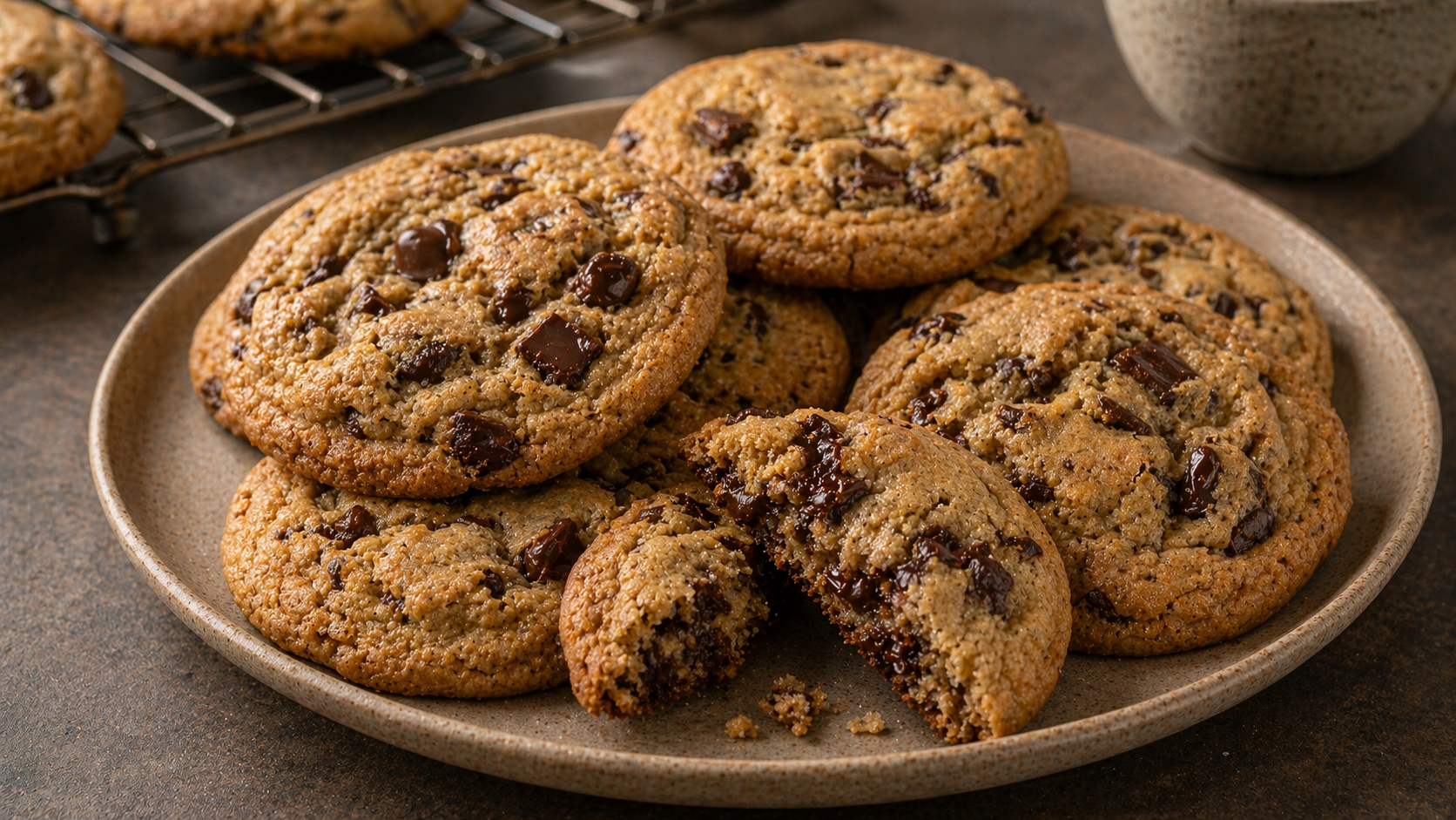 Chocolate Chip Cookies Sweetened with Honey