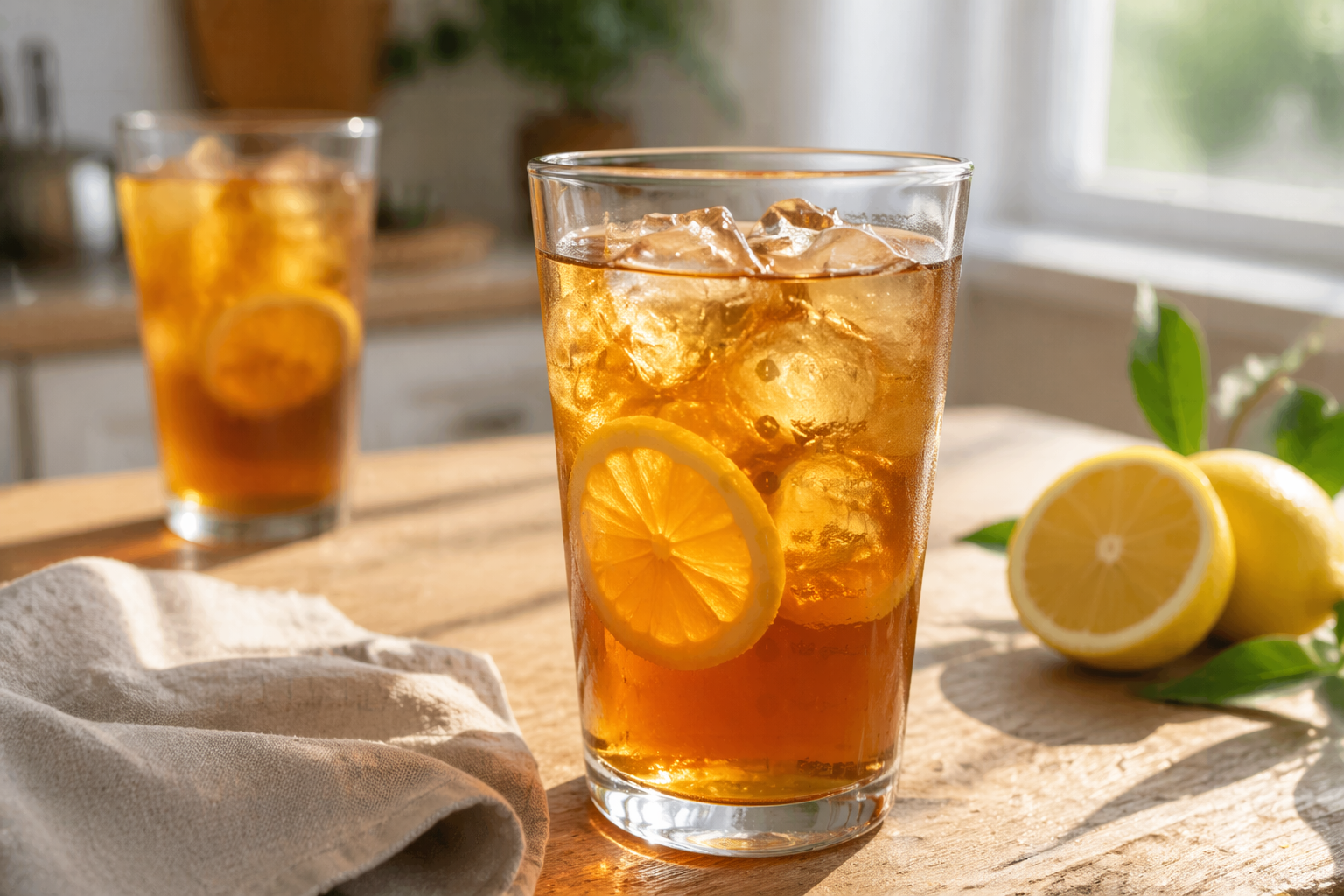 Iced Tea Sweetened with Honey