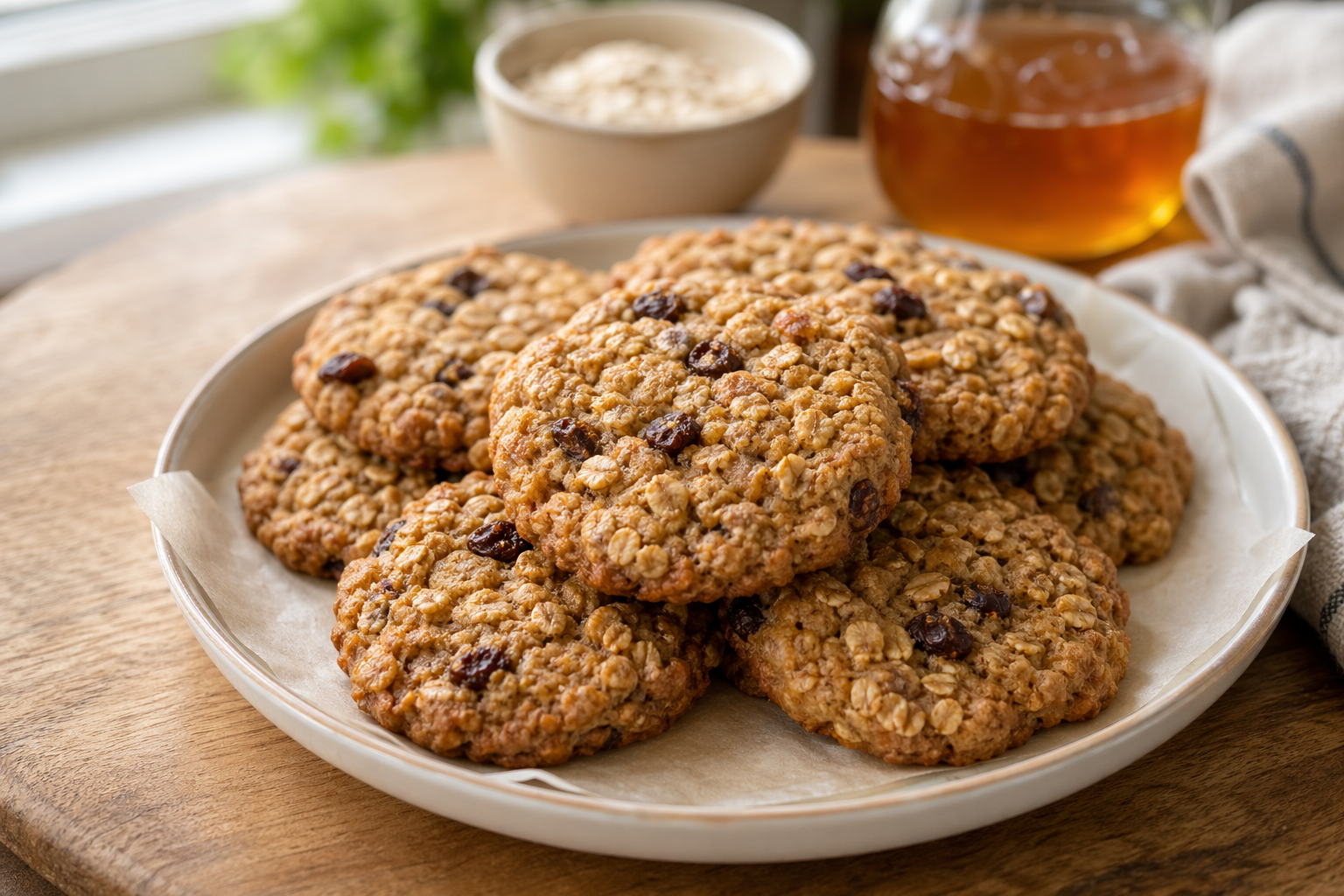 Oatmeal Cookies Sweetened with Honey recipe photo
