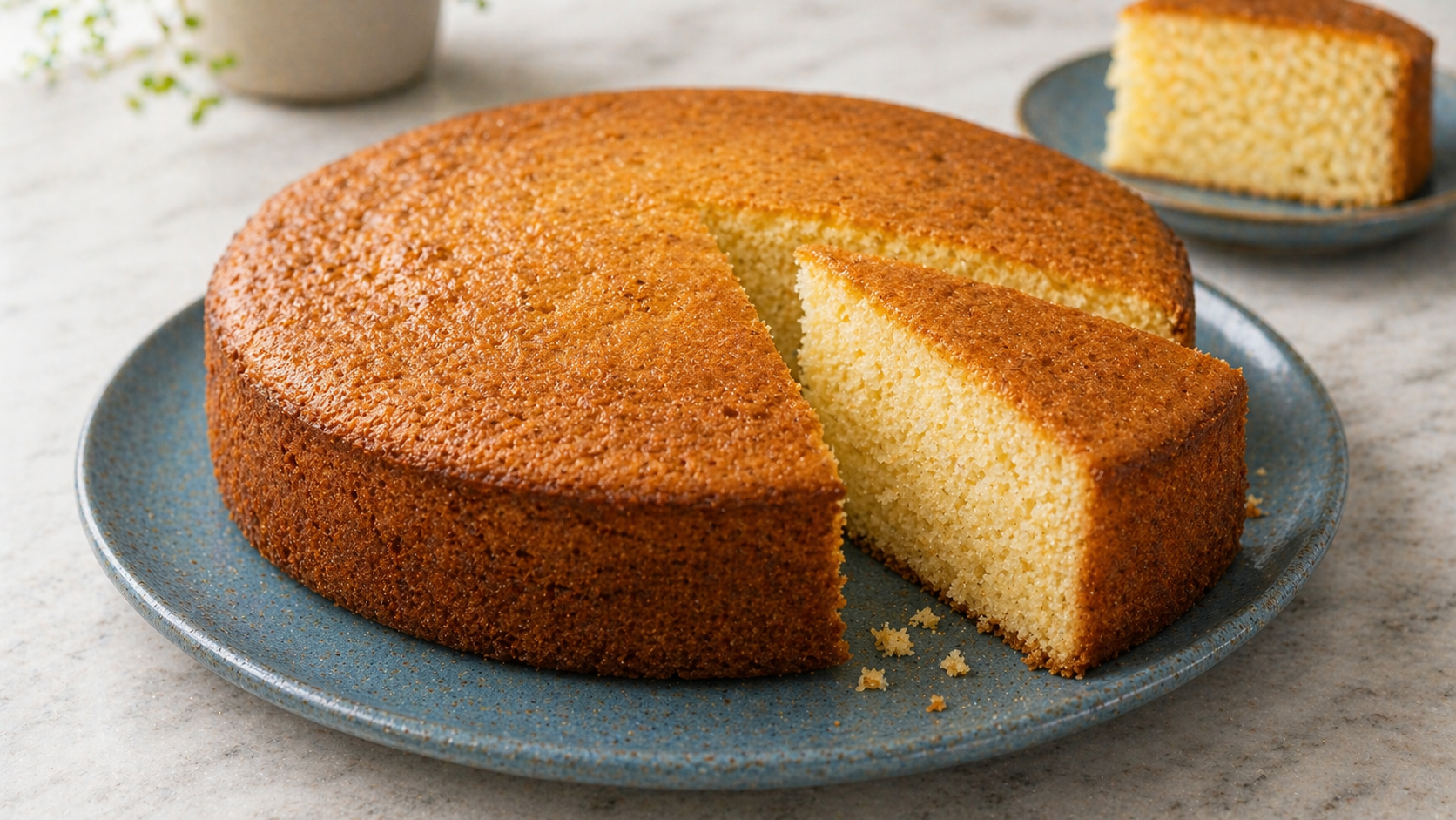 Vanilla Cake Sweetened with Honey