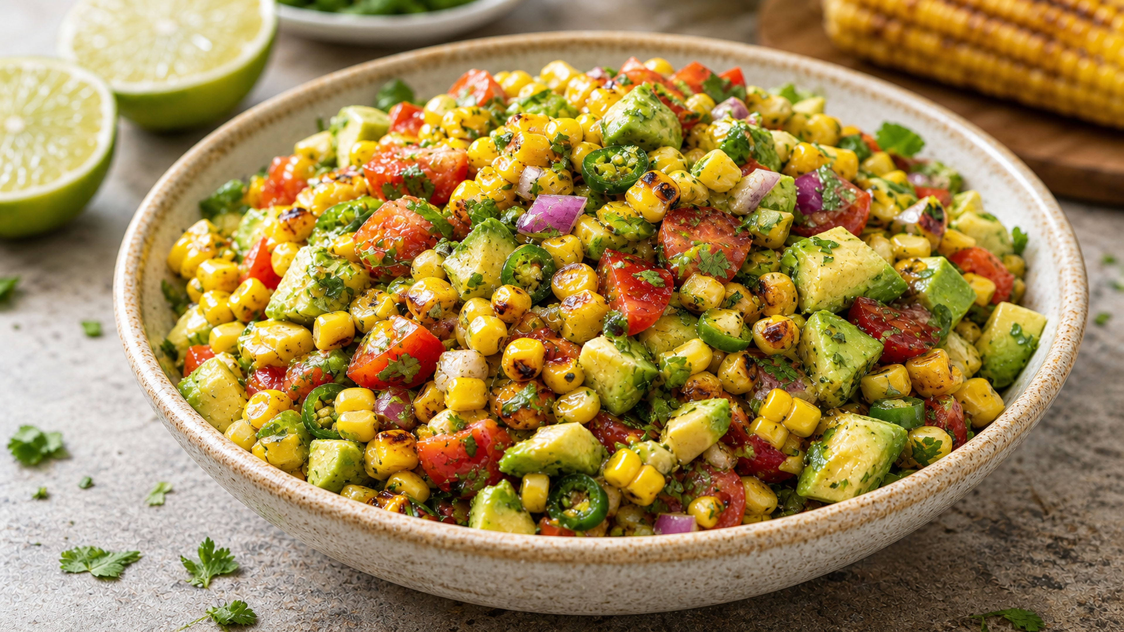 Honey Lime Avocado Corn Salsa recipe photo