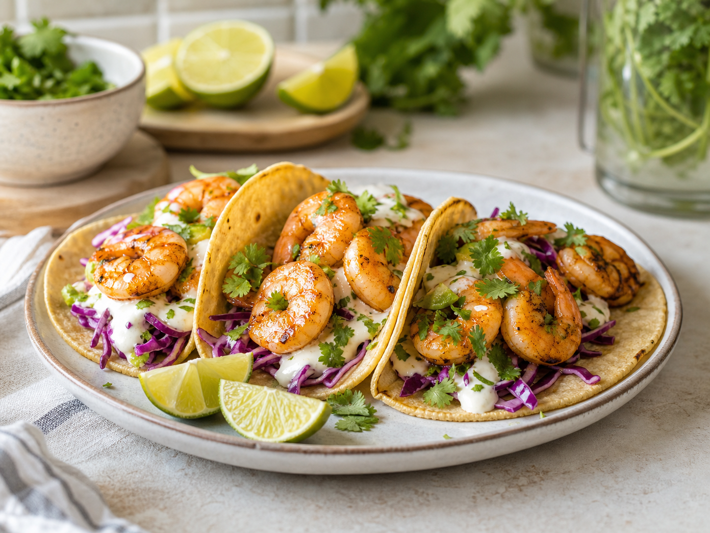 Lime Shrimp Tacos with Honey recipe photo