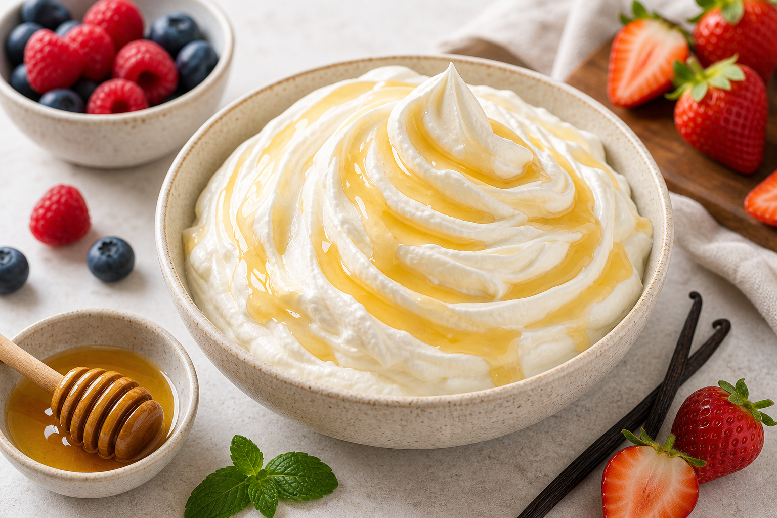 Honey Whipped Cream recipe photo